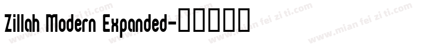 Zillah Modern Expanded字体转换